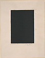 Untitled (to Robert Desnos), Man Ray  American, Black paint on paper on paper mount