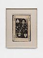 Lise Deharme en dame de pique, Man Ray American, Gelatin silver print
