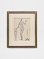 Femme Portative, Portable Woman, Man Ray American, Pen and India ink on paper