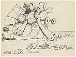 Untitled, Philip Guston  American, born Canada, Ink on paper