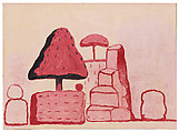 Untitled (Rome), Philip Guston  American, born Canada, Oil on paper mounted on panel