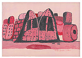 Untitled (Rome), Philip Guston  American, born Canada, Oil on paper mounted on panel