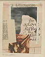 Ohne Titel (Das Schöne Bildnis), Kurt Schwitters  German, Collage, paper, photograph, and cardboard on paper