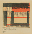 Ohne Titel (PELIKAN), Kurt Schwitters  German, Collage of cut printed paper and paper on paper