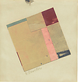 Ohne Titel (Diagonal Merz), Kurt Schwitters  German, Collage, chalk, and paper on paper