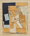 Black Nburgh, Kurt Schwitters  German, Collage on paper laid down on the artist's mount