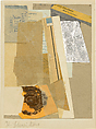 Ohne Titel (wird angezündet), Kurt Schwitters  German, Collage, silver paper, wax, cardboard, and paper on paper