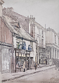 Street in Falmouth, Sir Muirhead Bone  British, Scottish, Graphite and watercolor on paper prepared with white ground
