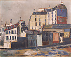 Rue Ravignan, Paris, Maurice Utrillo  French, Oil on canvas