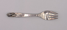 Serving fork, Peer Smed  American, born Denmark, Sterling silver