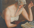 Woman Reading, Boris Grigoriev  Russian, Oil on canvas