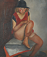 The Model, Boris Grigoriev  Russian, Oil on canvas