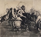 Polo, George Bellows  American, Brush and black ink and wash and black crayon on paper