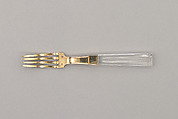 Fork, Valéry Bizouard French, Glass, silver gilt