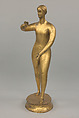 Standing Female, Elie Nadelman (American (born Poland), Warsaw 1882–1946 Riverdale, New York), Bronze, gilt