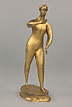 Standing Female, Elie Nadelman (American (born Poland), Warsaw 1882–1946 Riverdale, New York), Bronze, gilt