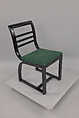 Chair, Gilbert Rohde American, Black lacquered wood