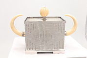Sugar bowl, Peter Müller-Munk American, Silver and ivory