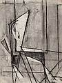 Untitled (figure study), Paul Resika (American, born New York, 1928), Charcoal on paper (recto and verso)
