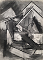 Untitled (figure study), Nieves Marshaleck Billmyer American, Charcoal on paper