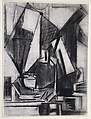 Untitled (figure study), Erle Loran  American, Charcoal on paper