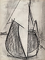 Seated Figure II, Richard Stankiewicz  American, Charcoal on paper