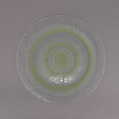 Plate, Maurice Heaton  American, Enameled glass