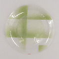 Plate, Maurice Heaton  American, Enameled glass