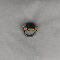 Ring, E. Byrne Livingston  American, Sterling silver, onyx, coral