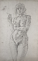 Untitled (female nude study), Reginald Marsh American, Graphite on paper