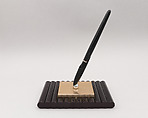 Desk Set, Robert Gruen (American, 1913–1999), Stone, cellulose acetate and metal with acrylic (methyl methacrylate) pen