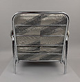 Armchair, Donald Deskey (American, Blue Earth, Minnesota 1894–1989 Vero Beach, Florida), Steel, rayon