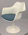 "Tulip" Armchair (Model No. 150), Eero Saarinen  American, born Finland, Aluminum, paint, plastic, wool and nylon upholstery, latex rubber foam