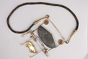 "Ghost Oracle" Pendant-brooch, William Harper American, Gold, enamel, silver, pearls