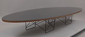 Table, Charles Eames American, Plywood, Formica, and metal