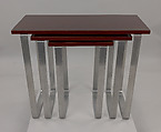 Nesting Tables, Donald Deskey (American, Blue Earth, Minnesota 1894–1989 Vero Beach, Florida), Aluminum and formica