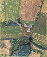 Study for Little River Farm II (Belfast Maine), Yvonne Jacquette American, Pastel on translucent paper