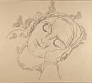 Head of a Woman, Charles Duncan  American, Graphite on paper