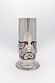 Vase, Liberty & Co.  British, Silver, enamel, and mother-of-pearl