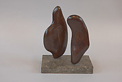 Two Forms, Henry Moore  British, Bronze