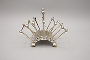 Toast or letter rack, Christopher Dresser (British, Glasgow, Scotland 1834–1904 Mulhouse), Electroplated silver