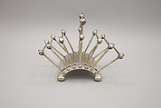 Toast or letter rack, Christopher Dresser (British, Glasgow, Scotland 1834–1904 Mulhouse), Electroplated silver
