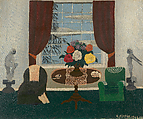 Victorian Interior I, Horace Pippin (American, West Chester, Pennsylvania 1888–1946 West Chester, Pennsylvania), Oil on canvas