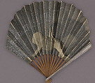 Advertising fan, M.D. (probably Maurice Dufrêne, French, 1876-1955) French, Paper, wood, metal