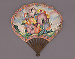 Advertising fan, Jack Roberts (French, 1876–1955), Paper, wood, metal