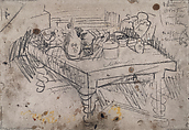 Study for "The Dining Table", Jacques Villon  French, Graphite and pastel on paper