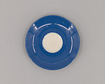 Lamelle Delphinium Blue Saucer, Ilonka Karasz  American, Glazed ceramic