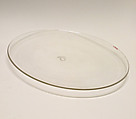 Serving plate, Wilhelm Wagenfeld  German, Glass