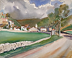 Gypsy Road, Robert Hallowell American, Watercolor on paper