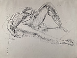 Reclining Model, André-Dunoyer de Segonzac  French, Pen and black ink on paper